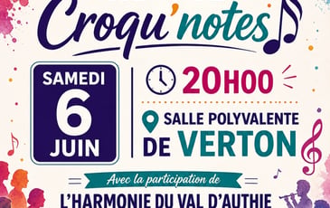 Concert du 25ème anniversaire de la chorale CROQU'NOTES