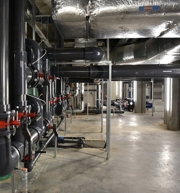 Visite des sous-sols du centre aquatique de Carvin