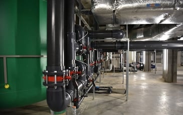 Visite des sous-sols du centre aquatique de Carvin