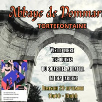 Visite du site de l'abbaye de Dommartin