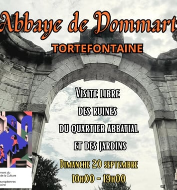 Visite du site de l'abbaye de Dommartin