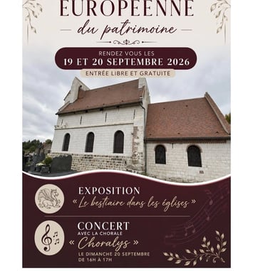 Visite libre de l'église avec exposition "le Bestiaire dans les églises"
