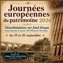 Déambulation sur fond d'orgue (Orgue Speechly & Ingram, MH), église de Wimereux