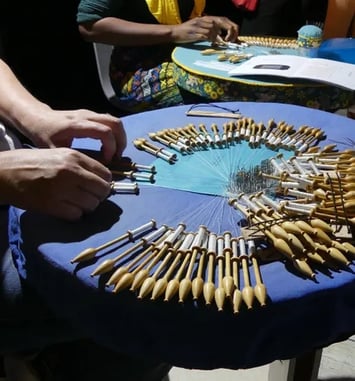 Démonstrations de dentelle à la main