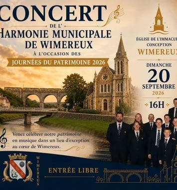 Concert de l'Harmonie Municipale de Wimereux dans l'église