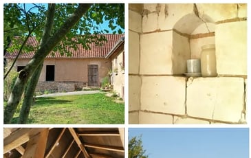 Une fermette à pans d'orme et torchis : une pérennité des matériaux, un patrimoine en sauvegarde.