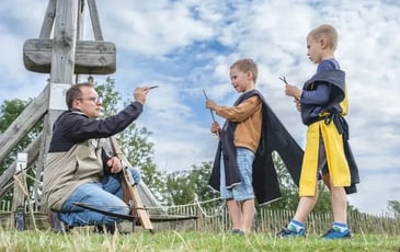 Tir à la Bricole et apprentissage du petit chevalier