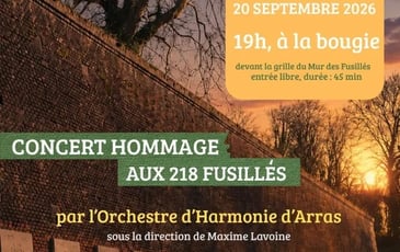 Concert à la bougie, hommage aux 218 fusillés d'Arras