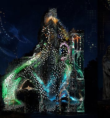 Video Mapping Festival, abbaye Saint-Bertin