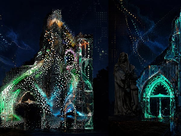Video Mapping Festival, abbaye Saint-Bertin