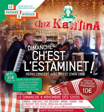 Ch'est d'min coin, concert à l'estaminet